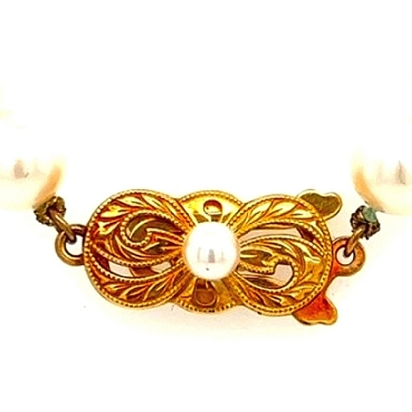 Mikimoto Fine White Cultured High Luster Pearls 18 - Picture 2 of 8